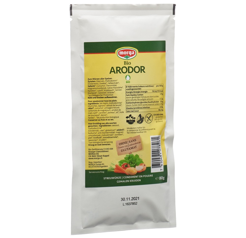MORGA Arodor condiment bio bourgeon sach 80 g MORGA Arodor condiment bio bourgeon sach 80 g