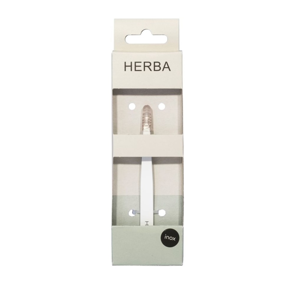 HERBA pincette biseautée inox blanc