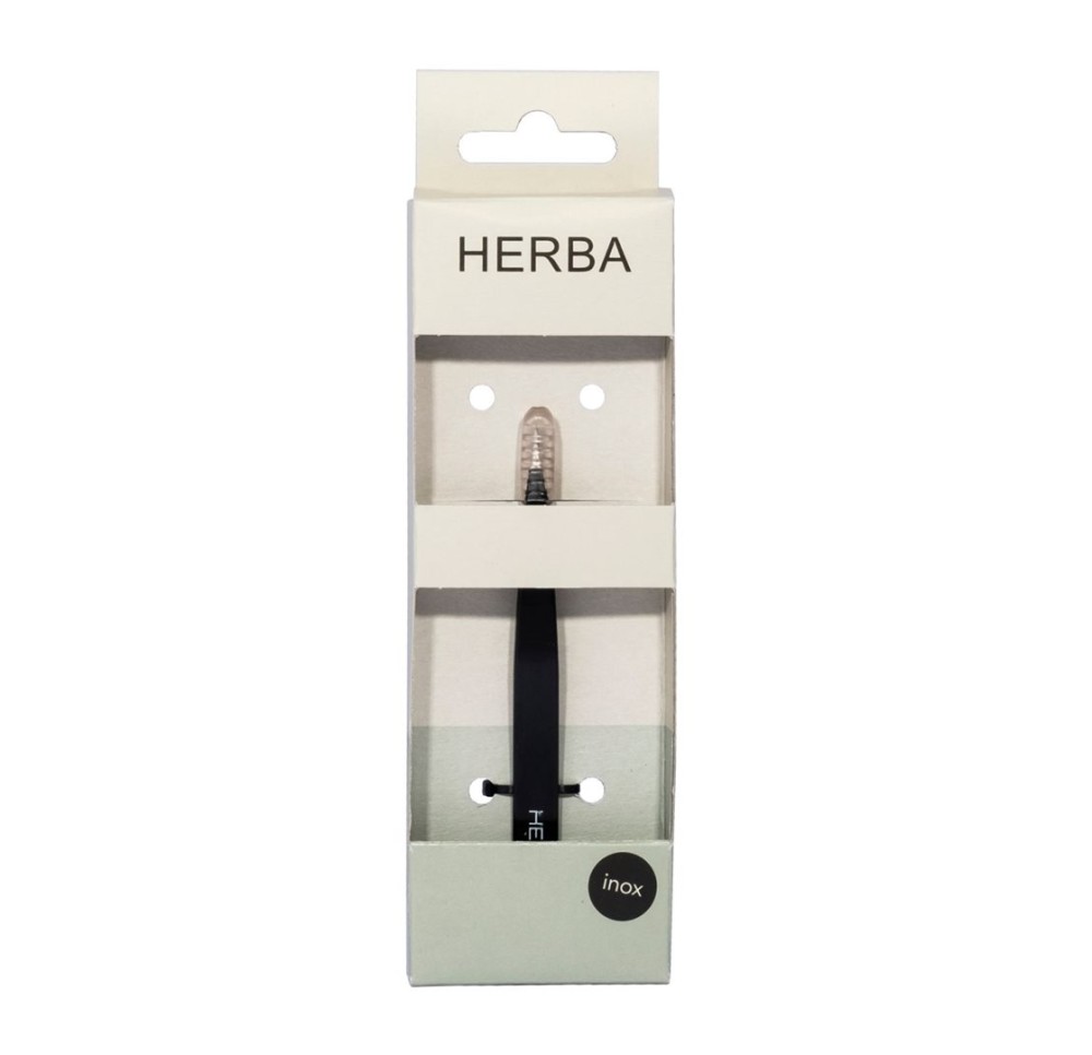 HERBA pincette pointue inox noir