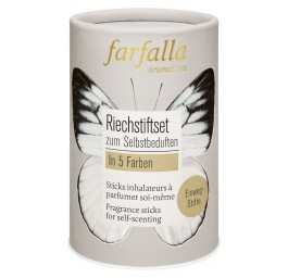 FARFALLA Set sticks inhalateurs de 5 couleurs