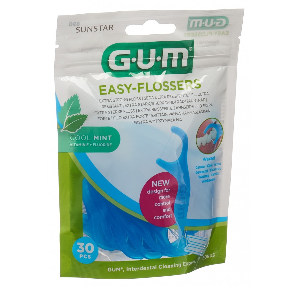 GUM Easy-Flossers sticks cool mint 30 pce