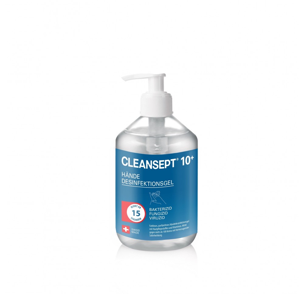 CLEANSEPT 10+ gel avec pompe fl 500 ml