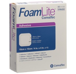 FOAM LITE Convatec mousse siliconée 10x10cm 10 pce