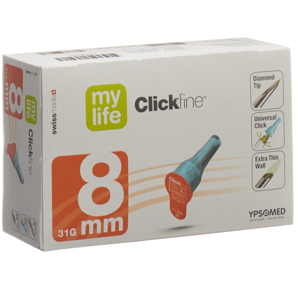 MYLIFE (IP-APS) CLICKFINE aiguil 8mm 31G 100 pce