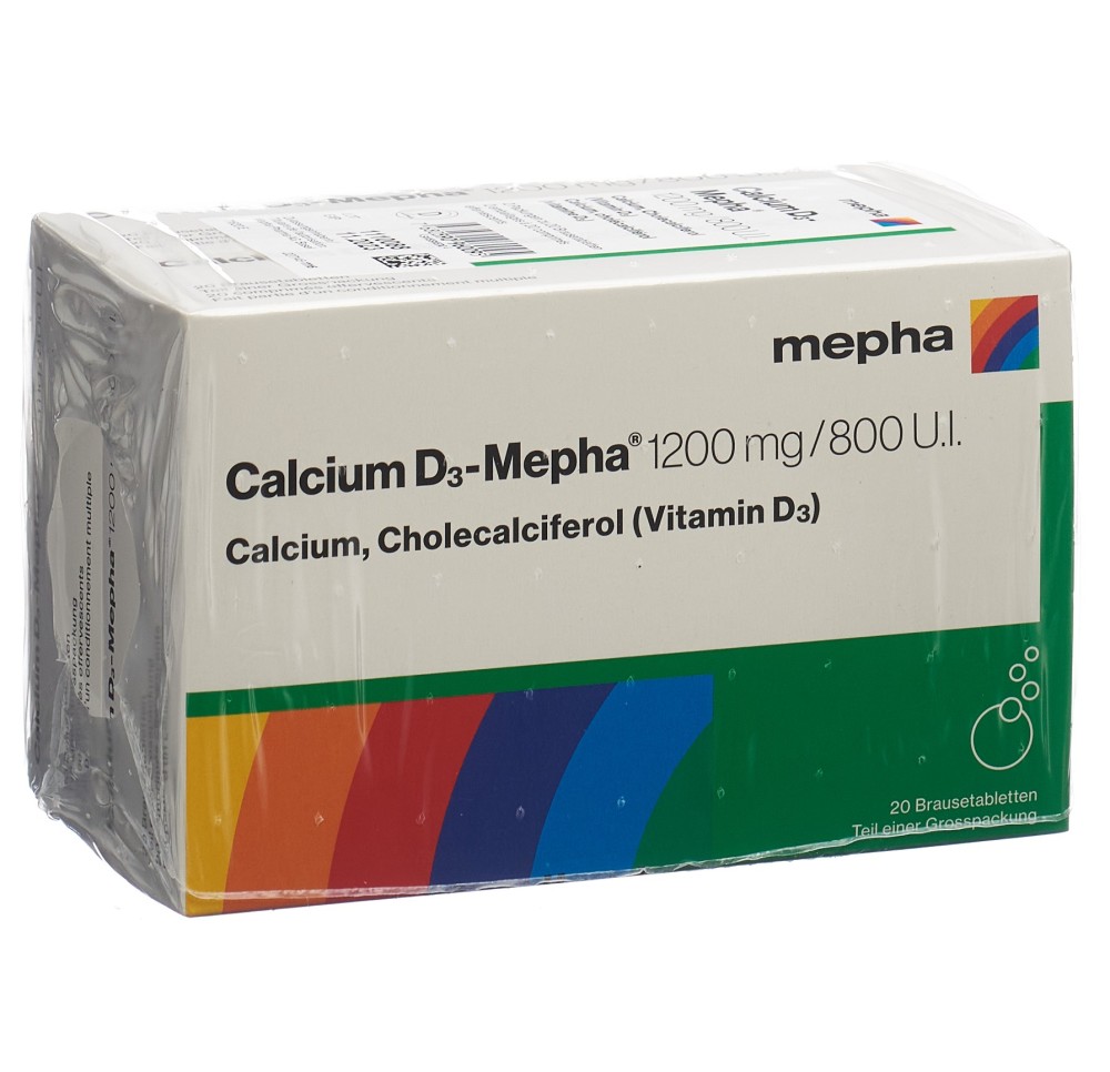 CALCIUM D3 Mepha cpr eff 1200/800 2 x 20 pce
