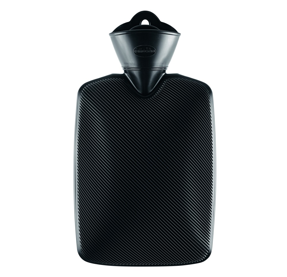 EMOSAN bouillotte demi-lamelles noir