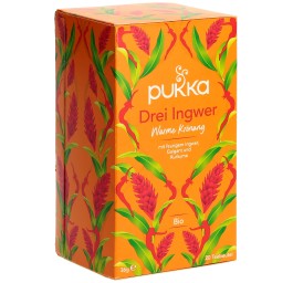 PUKKA Drei Ingwer thé bio sach 20 pce