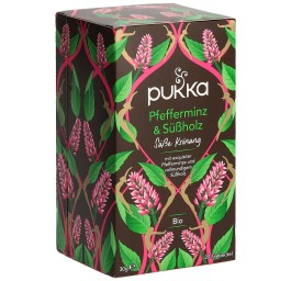 PUKKA Pfefferminz&Süssholz thé bio sach 20 pce