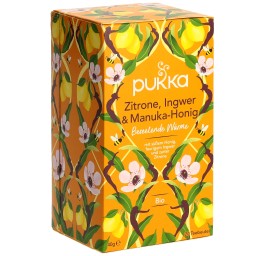 PUKKA Zitrone Ingwer&Manuk Hon thé bio sach 20 pce