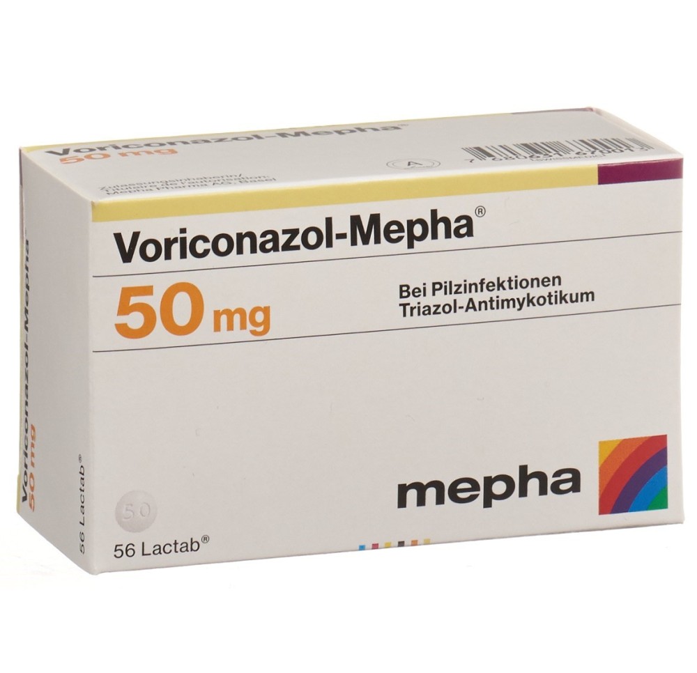 VORICONAZOL Mepha Lactab 50 mg 56 pce VORICONAZOL Mepha Lactab 50 mg 56 pce