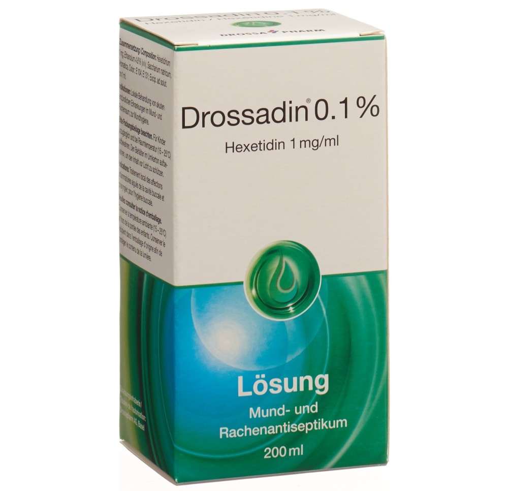 DROSSADIN sol 0.1 % fl 200 ml DROSSADIN sol 0.1 % fl 200 ml