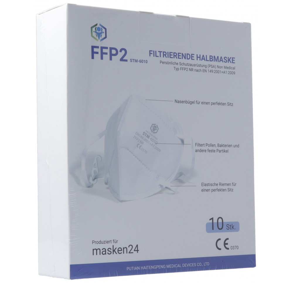 HYG. STM masques protect respi FFP2 s valve 10 pce