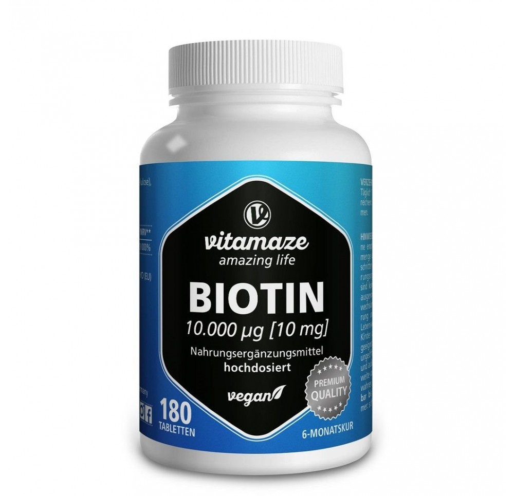 VITAMAZE Biotine cpr 10 mg haute dose végé 180 pce