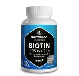 VITAMAZE Biotine cpr 10 mg haute dose végé 180 pce