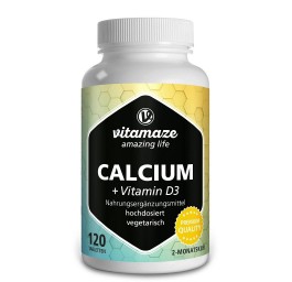 VITAMAZE Calcium D3 600 mg 400 UI végétar 120 pce