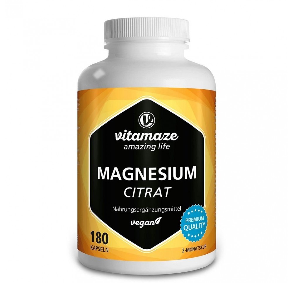 VITAMAZE Cit magnésium caps 360 mg végétal 180 pce