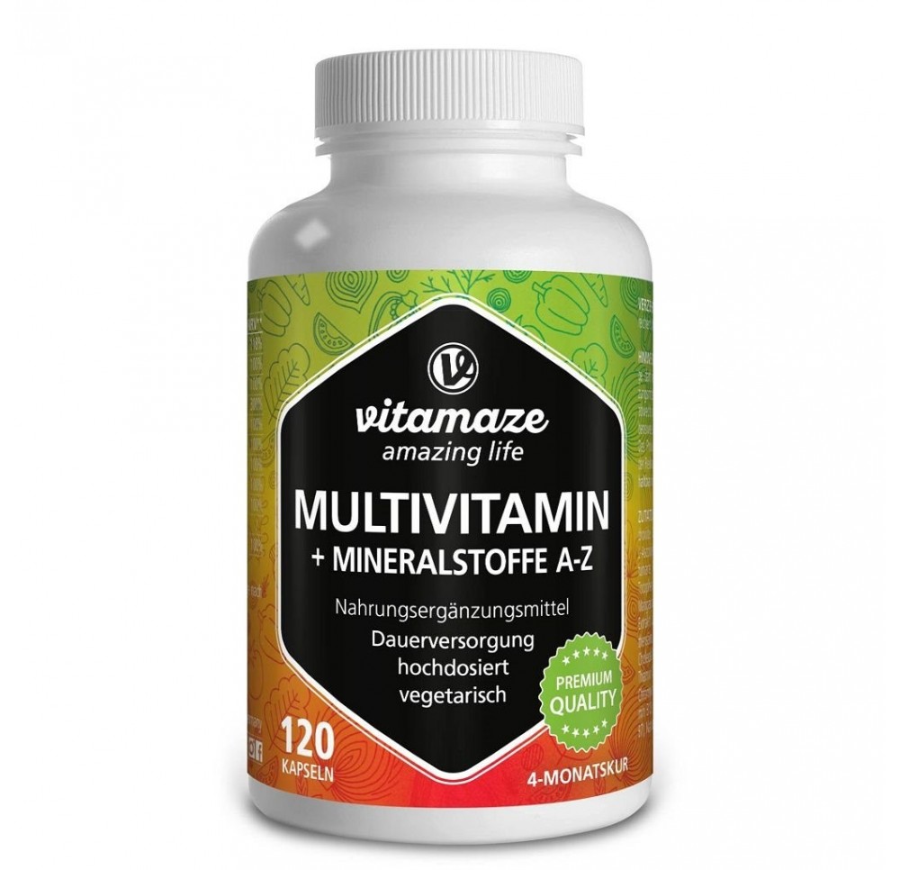 VITAMAZE Multivitamines A-Z caps végétar 120 pce