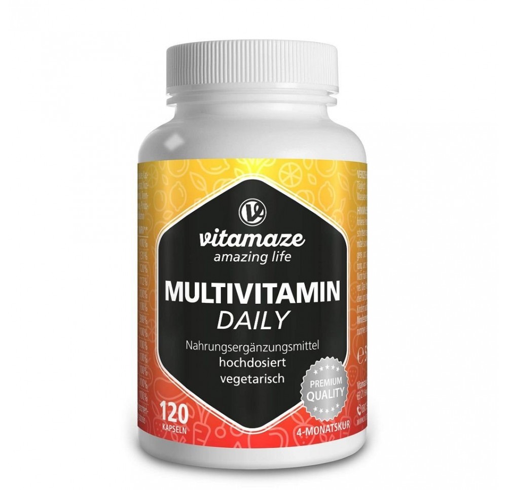 VITAMAZE Multivitamin Daily caps végétari 120 pce