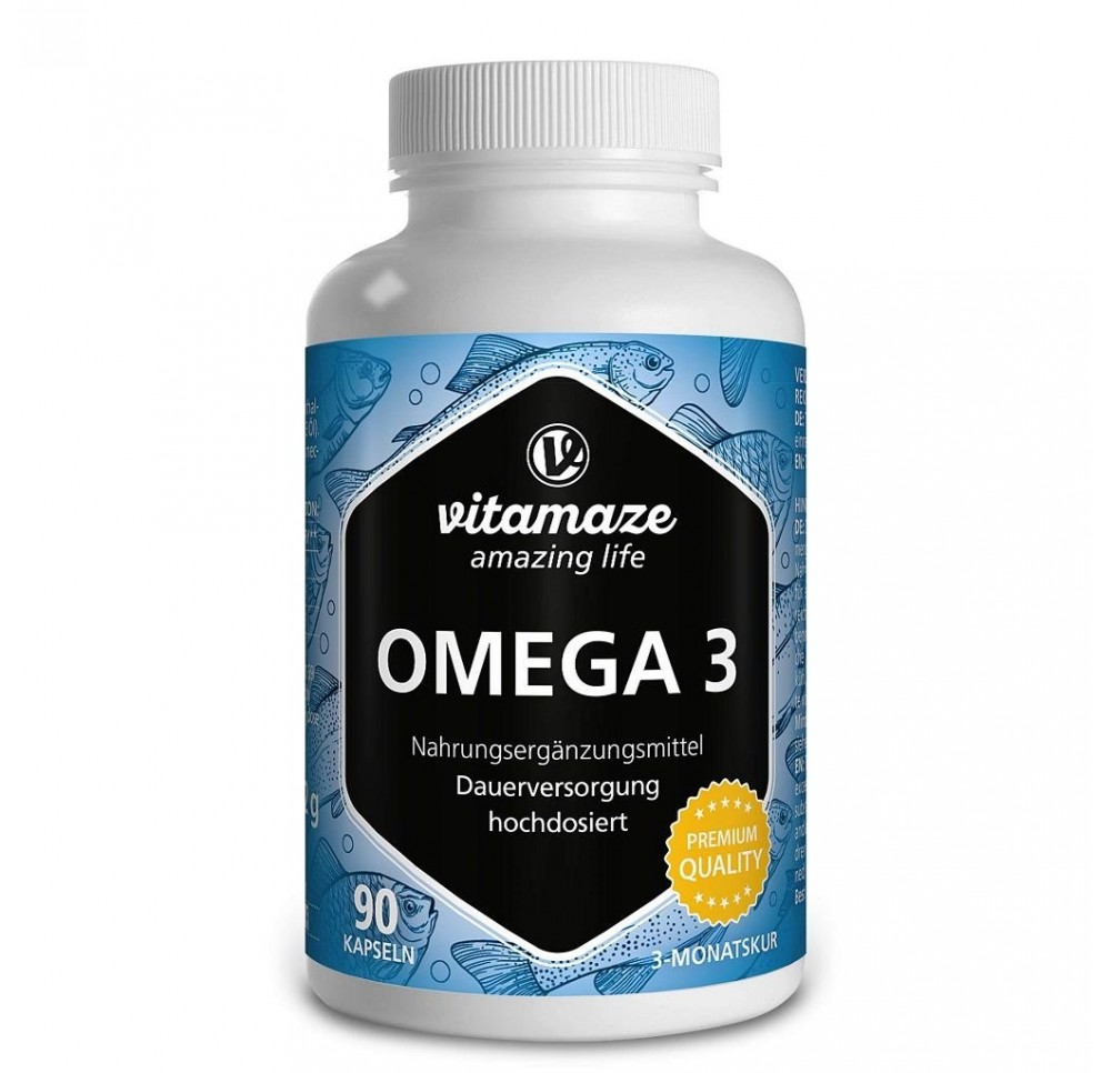 VITAMAZE Oméga-3 caps 1000 mg EPA400/DHA300 90 pce