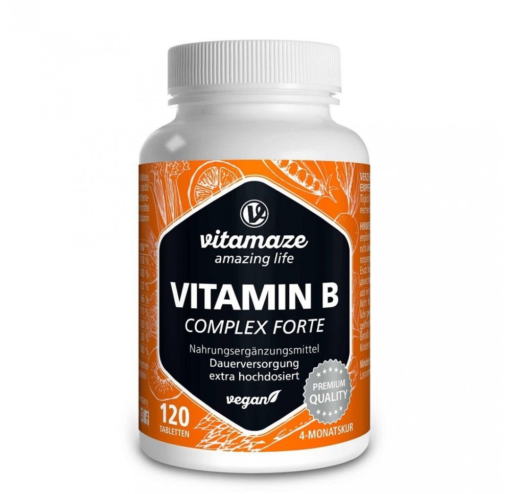 VITAMAZE Vitamine B Comp forte cpr végétal 120 pce