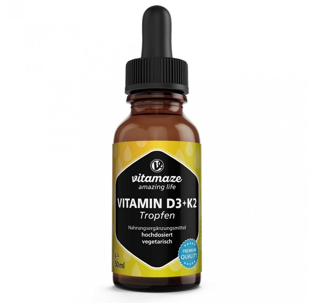 VITAMAZE Vitamine D3 K2 gouttes végétarien 50 ml