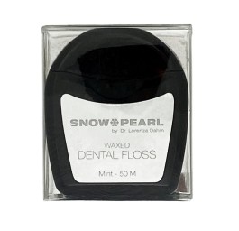 SNOW PEARL fil dentaire 50m ciré menthe