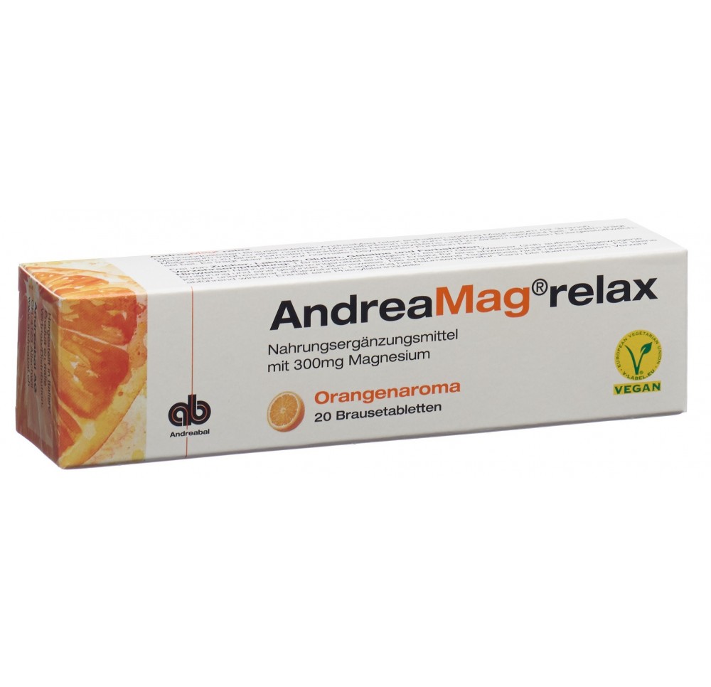 ANDREAMAG relax cpr eff goût orange 20 pce