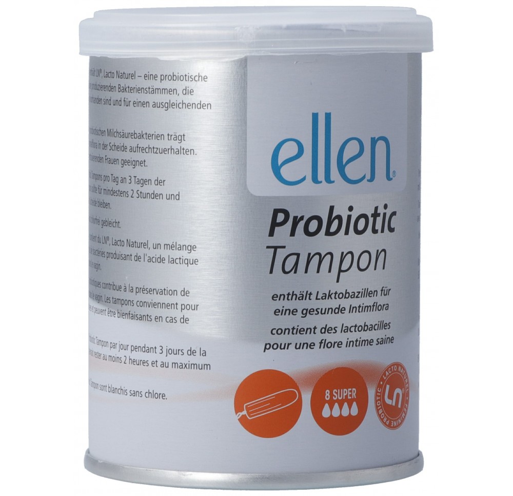 ELLEN super Probiotic Tampon (nouveau) 8 pce