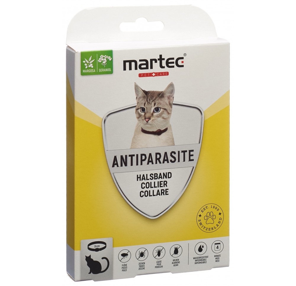 MARTEC PET CARE collier pour chats ANTIPARASITE