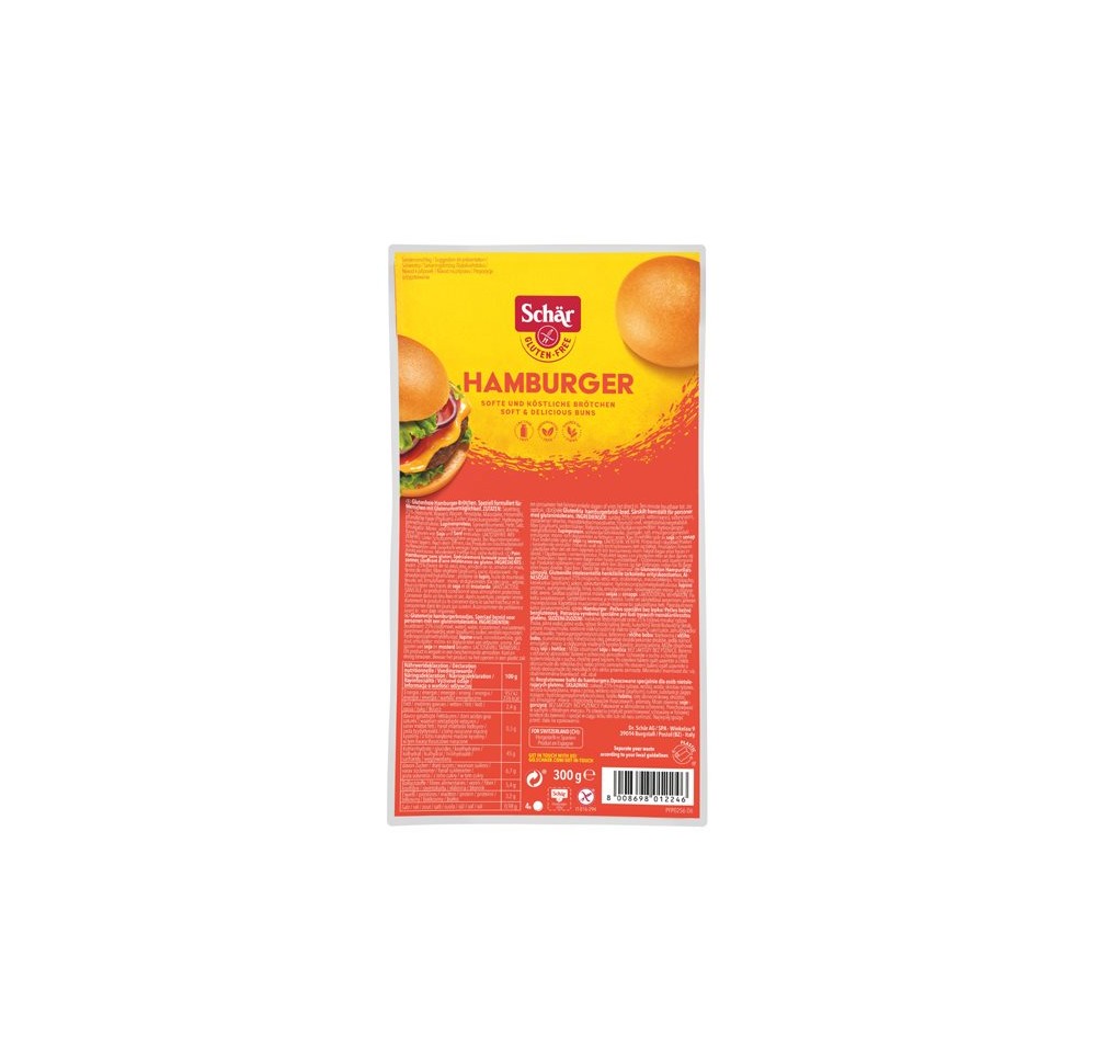 SCHÄR Hamburger sans gluten 4 x 75 g