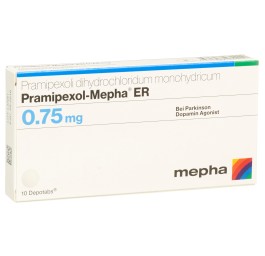 PRAMIPEXOL Mepha ER depotabs 0.75 mg 10 pce