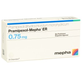 PRAMIPEXOL Mepha ER depotabs 0.75 mg 30 pce
