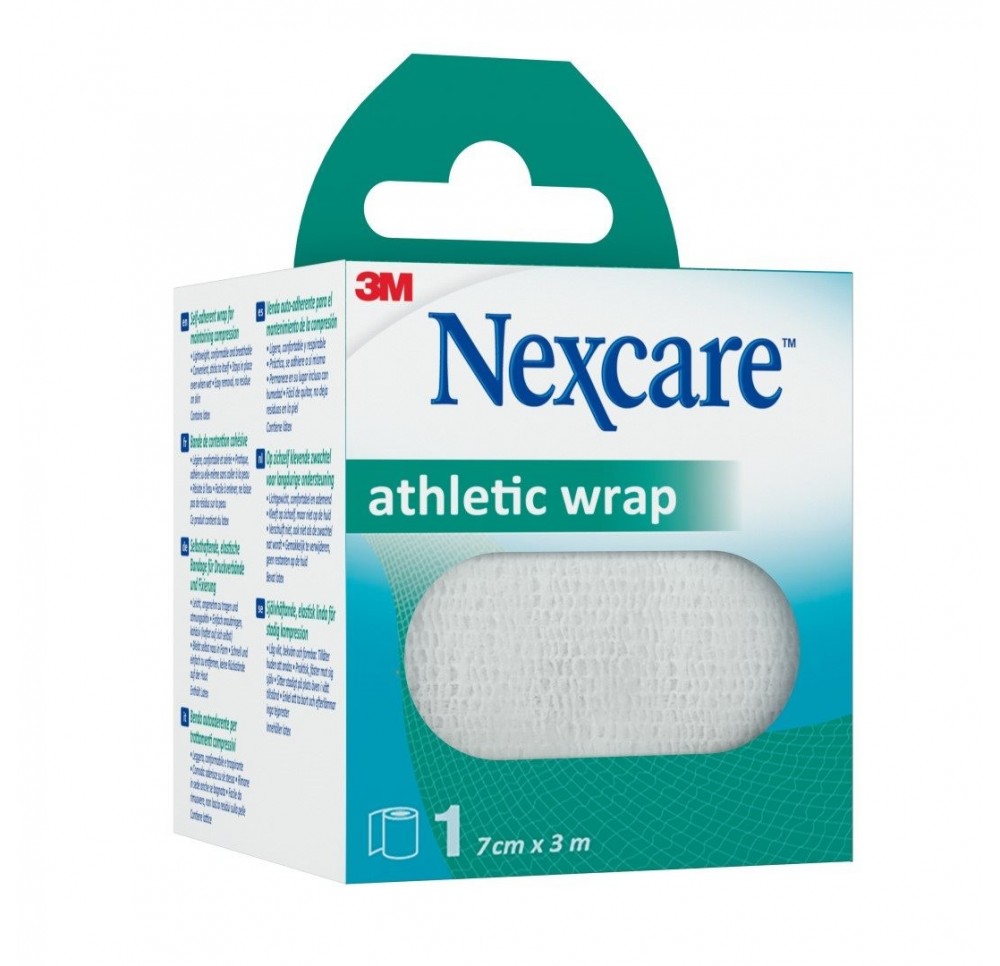 3M NEXCARE Athletic Wrap 7cmx3m blanc