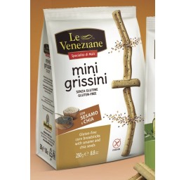 LE VENEZIANE Mini grissini sésam chia s glut 250 g