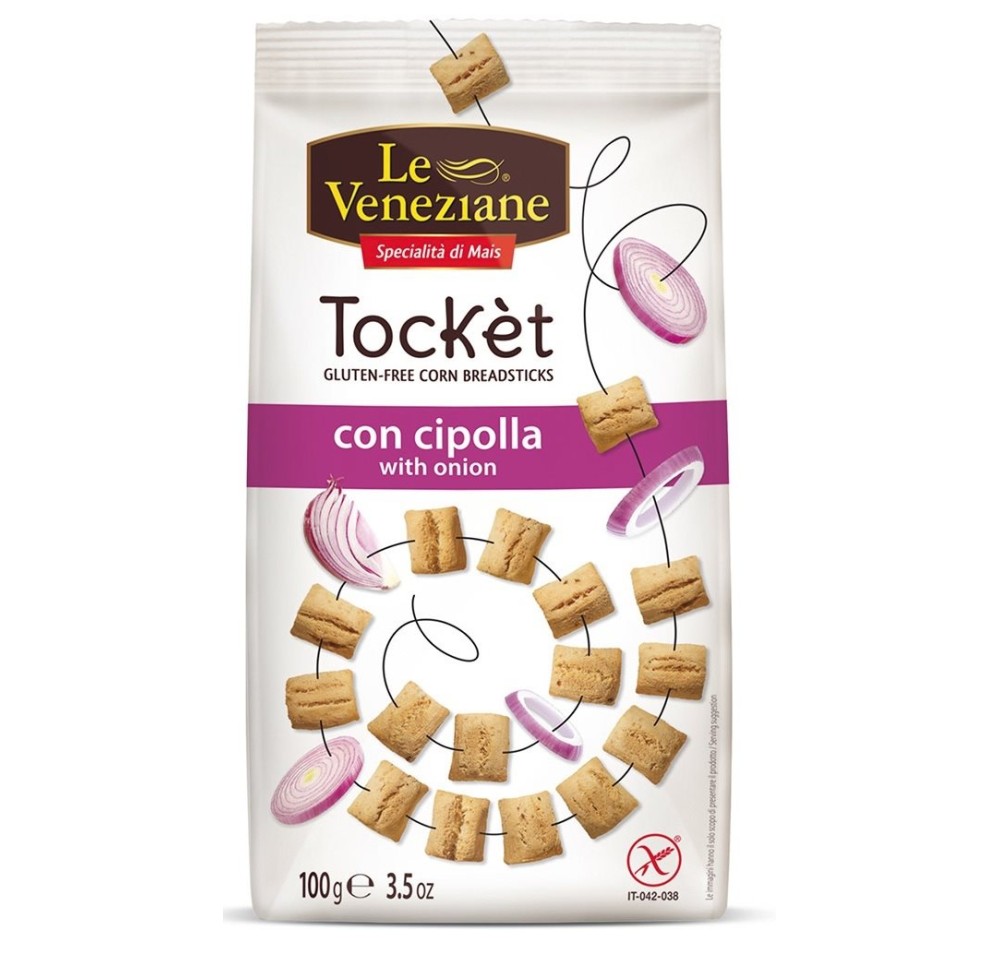 LE VENEZIANE Tocket avec oignons sans gluten 100 g LE VENEZIANE Tocket avec oignons sans gluten 100 g