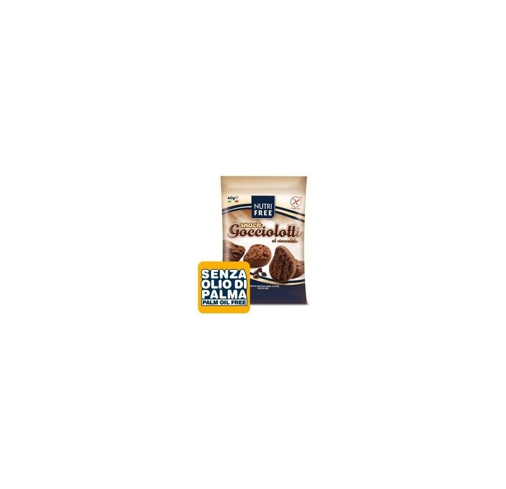 NUTRIFREE Gocciolotti chocolat snack s gluten 40 g NUTRIFREE Gocciolotti chocolat snack s gluten 40 g