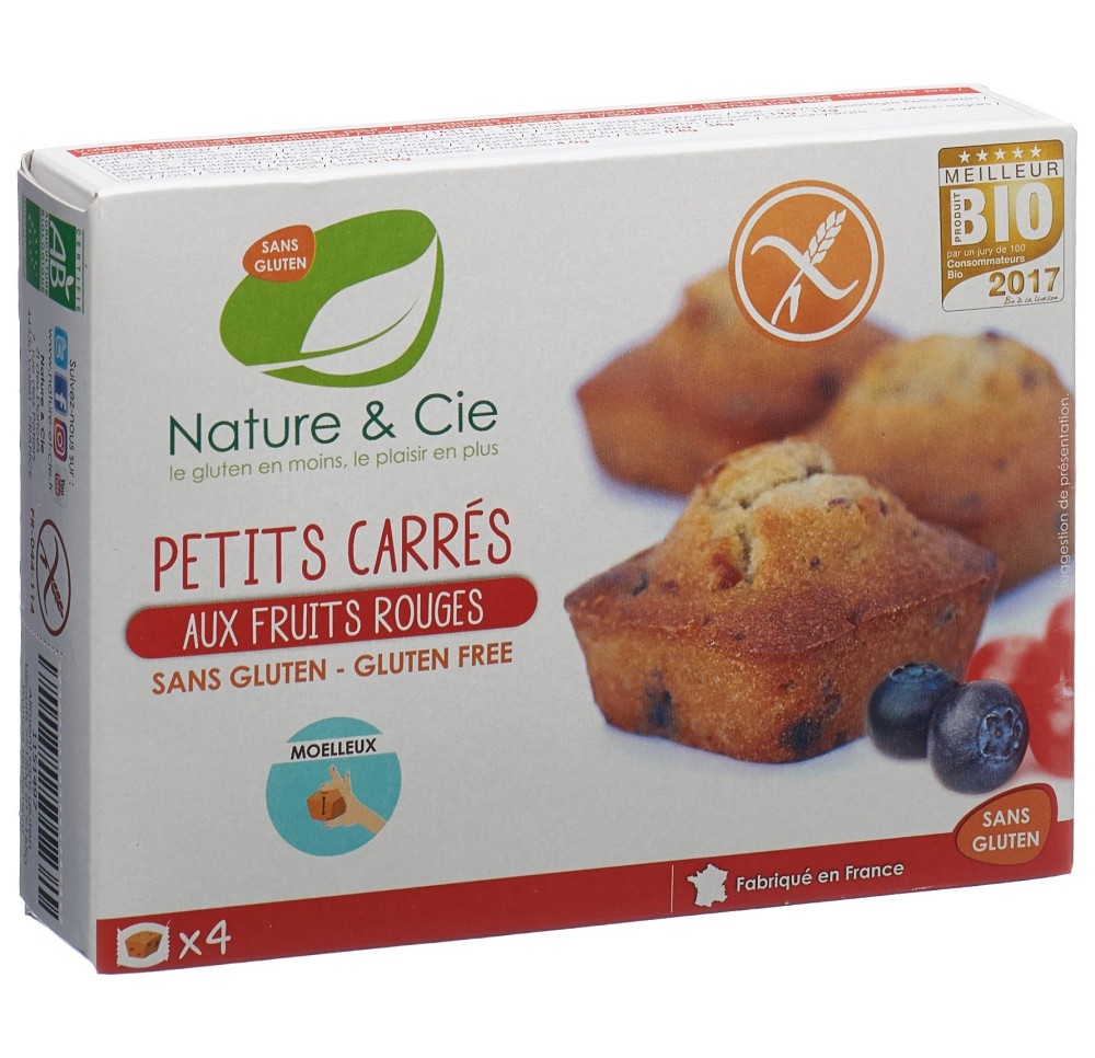 NATURE&CIE moelleux aux fruits rouges 160 g