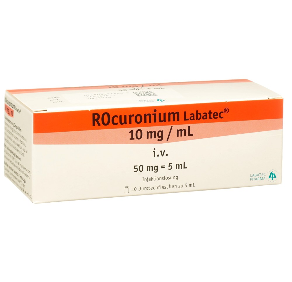 ROCURONIUM Labatec 50 mg/5ml 10 flac 5 ml