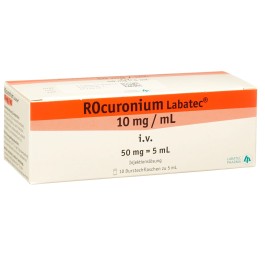 ROCURONIUM Labatec 50 mg/5ml 10 flac 5 ml