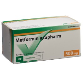 METFORMINE Axapharm cpr pell 500 mg 100 pce