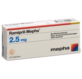 RAMIPRIL Mepha cpr 2.5 mg 20 pce