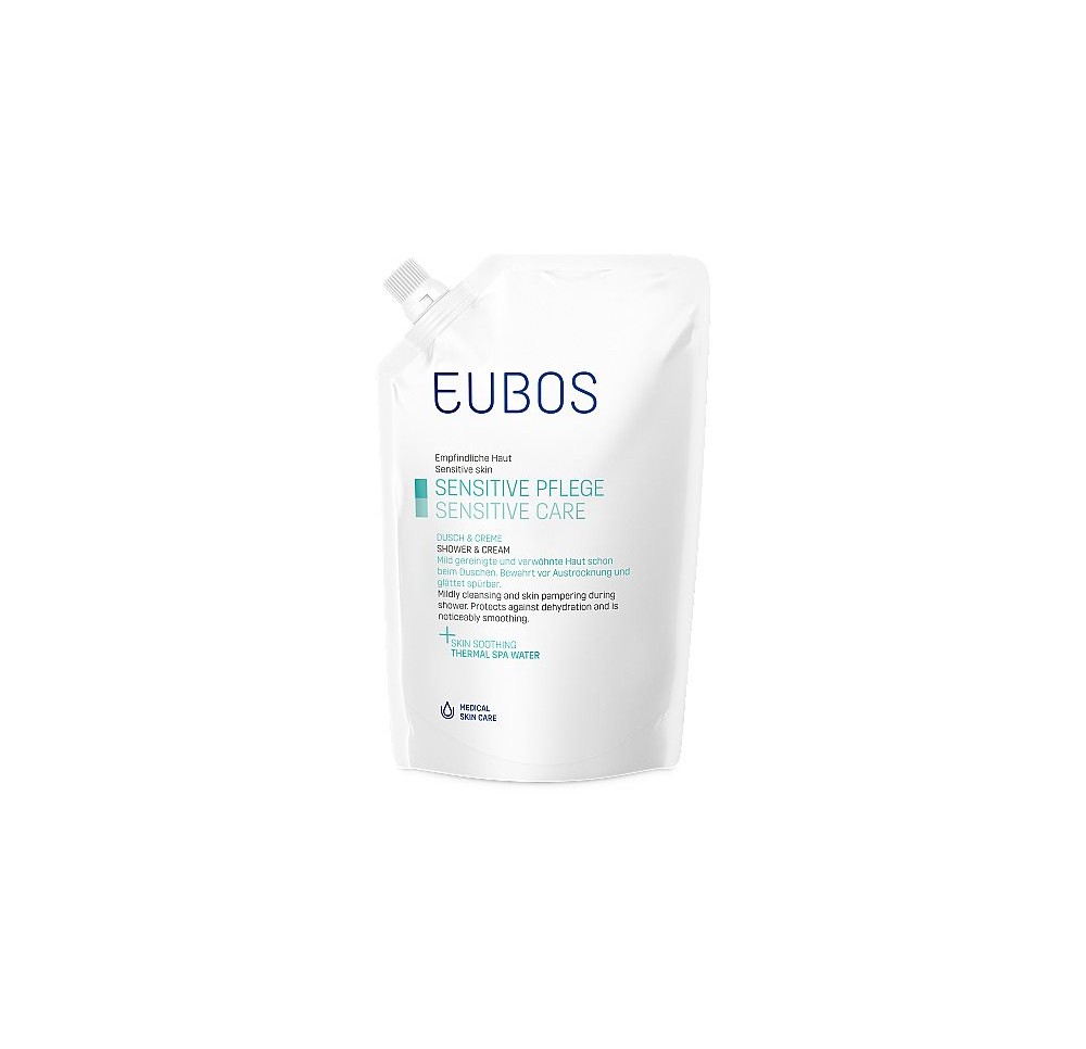 EUBOS Sensitive douche + crème refill 400 ml