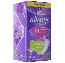 ALWAYS protège-slip Flexistyle Slim Fr BigP 74 pce