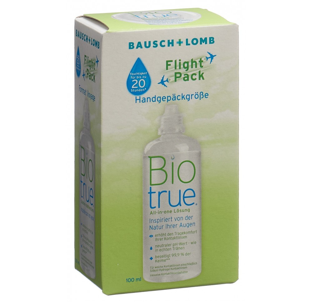 BIOTRUE All-in-one Lösung Flight Pack fl 100 ml