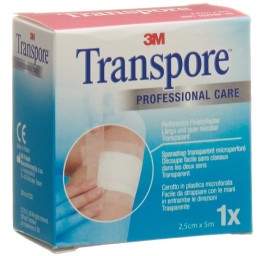 3M TRANSPORE sparadrap 5mx25mm refill