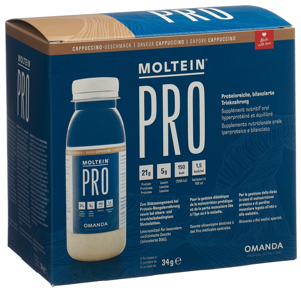 MOLTEIN PRO 1.5 cappuccino 6 fl 34 g