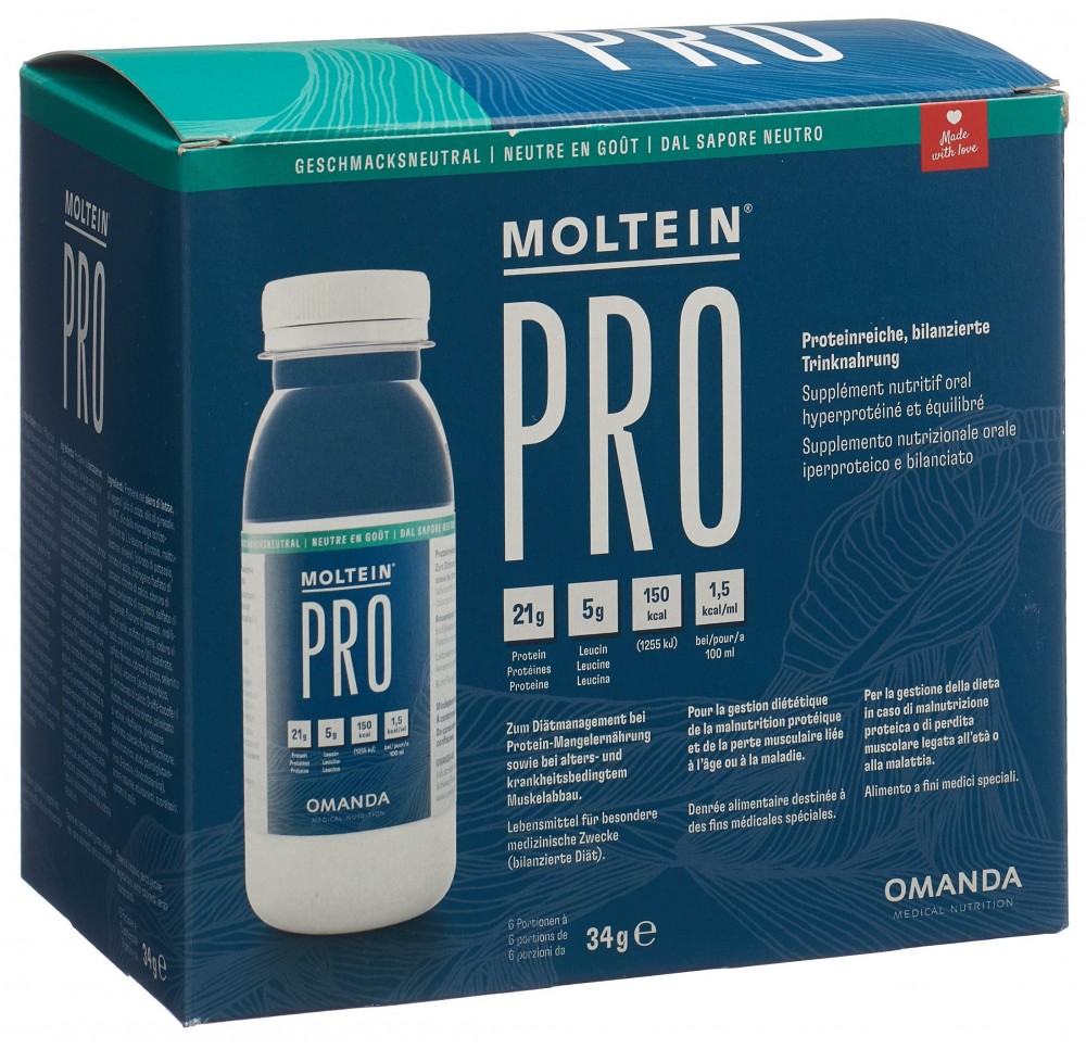 MOLTEIN PRO 1.5 goût neutre 6 fl 34 g