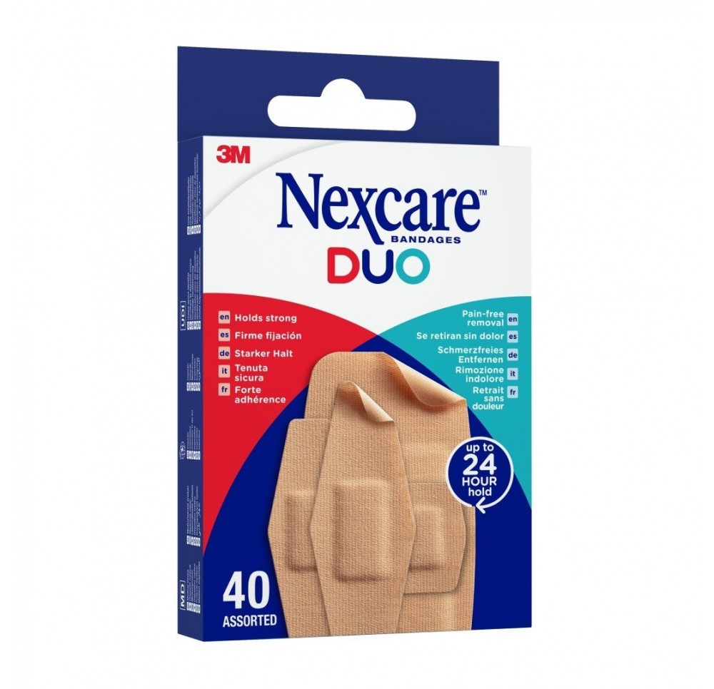 3M NEXCARE pansements duo assorti 40 pce