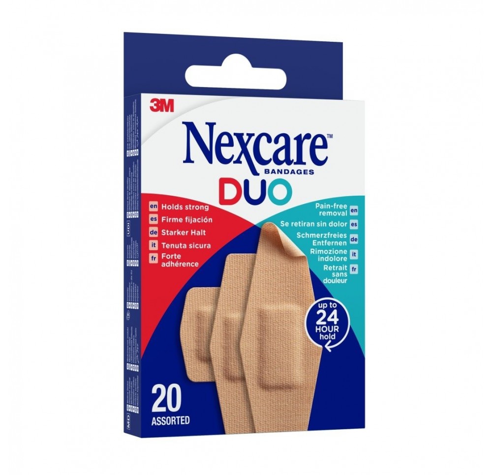 3M NEXCARE pansements duo assorti 20 pce