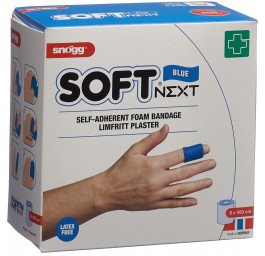 SNÖGG Soft Next pansement 6cmx4.5m bleu (nouveau)